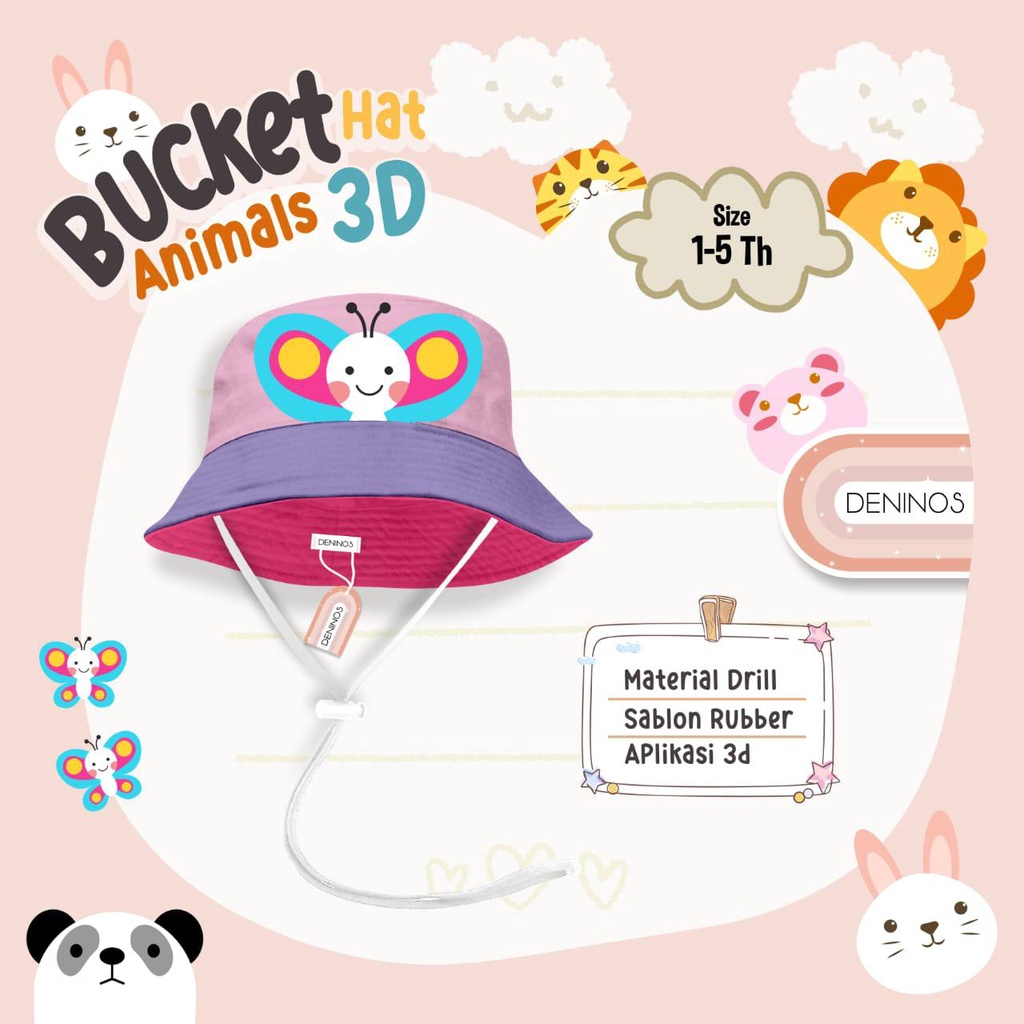 Bucket Hat Animal 3D by Deninos