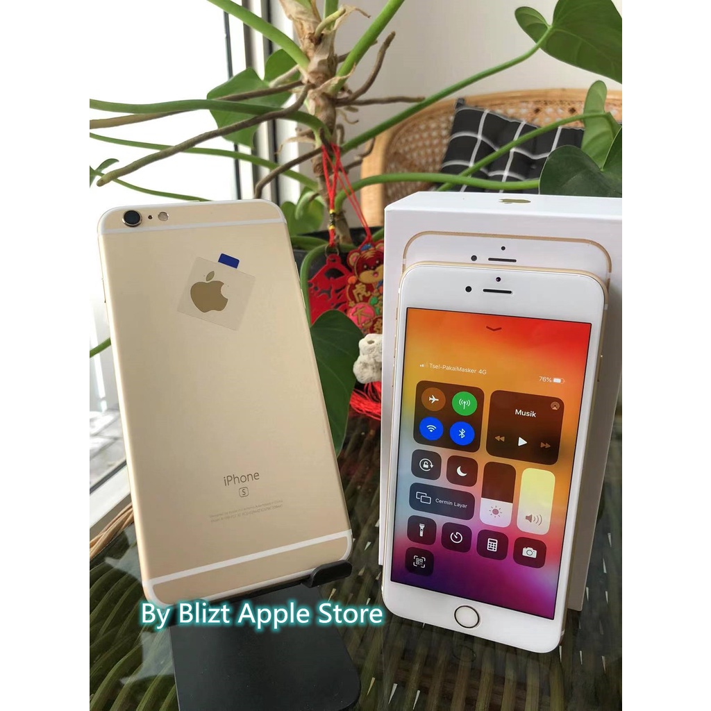 iPhone 6S Plus 64GB Fullset  All Sim Silent Original Second Mulus100% Like New 3utools All Green (Garansi 1 Bulan)