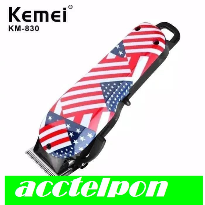 Kemei KM-830 (z) Hair Clipper Rechargeable Cordless Alat Cukur Rambut