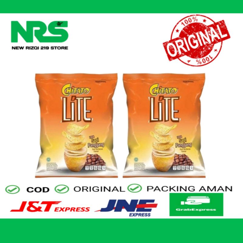 

Chitato Lite BBQ 68g - Keripik Kentang Sapi Panggang