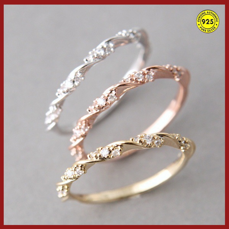 Cincin Emas 18k Bahan S925 Silver Untuk Aksesoris