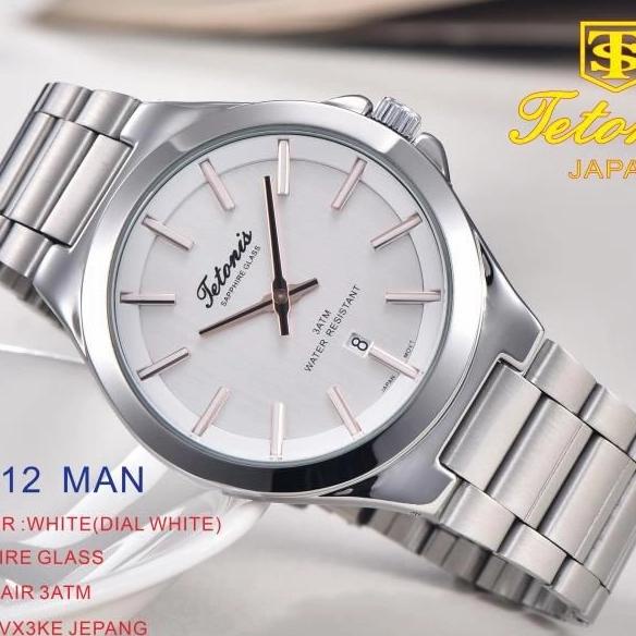 Jam Tangan Pria Tetonis Original 6612 Kaca Saphire Garansi 1 Tahun Dhakiydano
