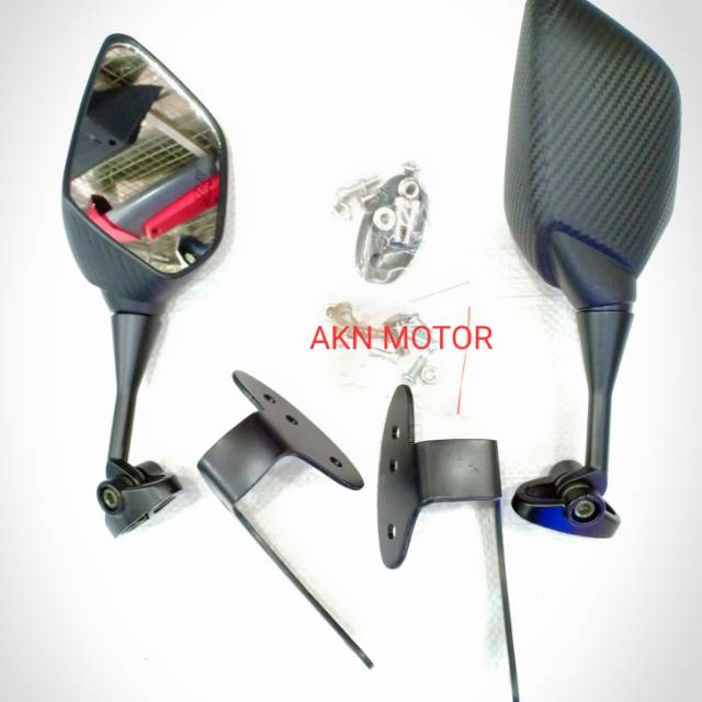 SPION LIPAT MODEL R25 PENDEK PLUS BREAKET HONDA PCX 150 NEW LOKAL