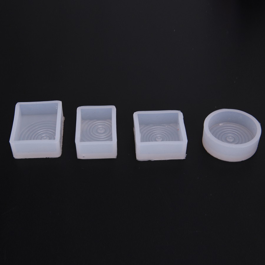 Geometric Silicone Mould - Cetakan Pendant Bentuk Geometri (4pcs)