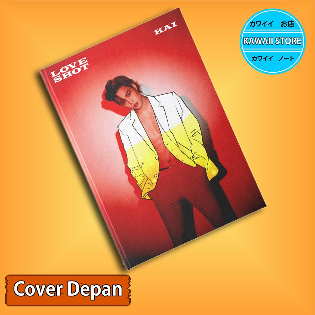 

Notebook / Pocket book Hard Cover Kpop EXO KAI uk A5 & A6 / Notes Book
