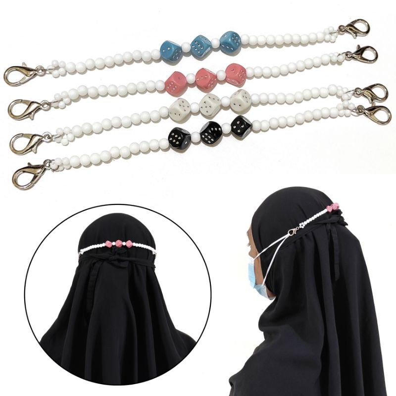 Konektor Masker Hijab Mask Connector Extender Strap Dice Series Dadu Game