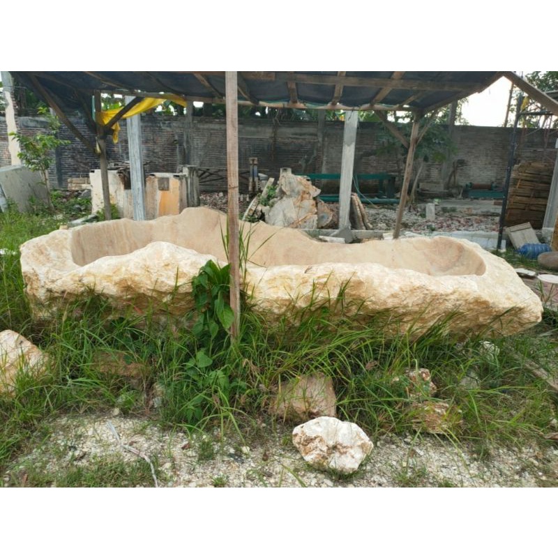 Bak Mandi Batu Onyx Alam (Bathtub)