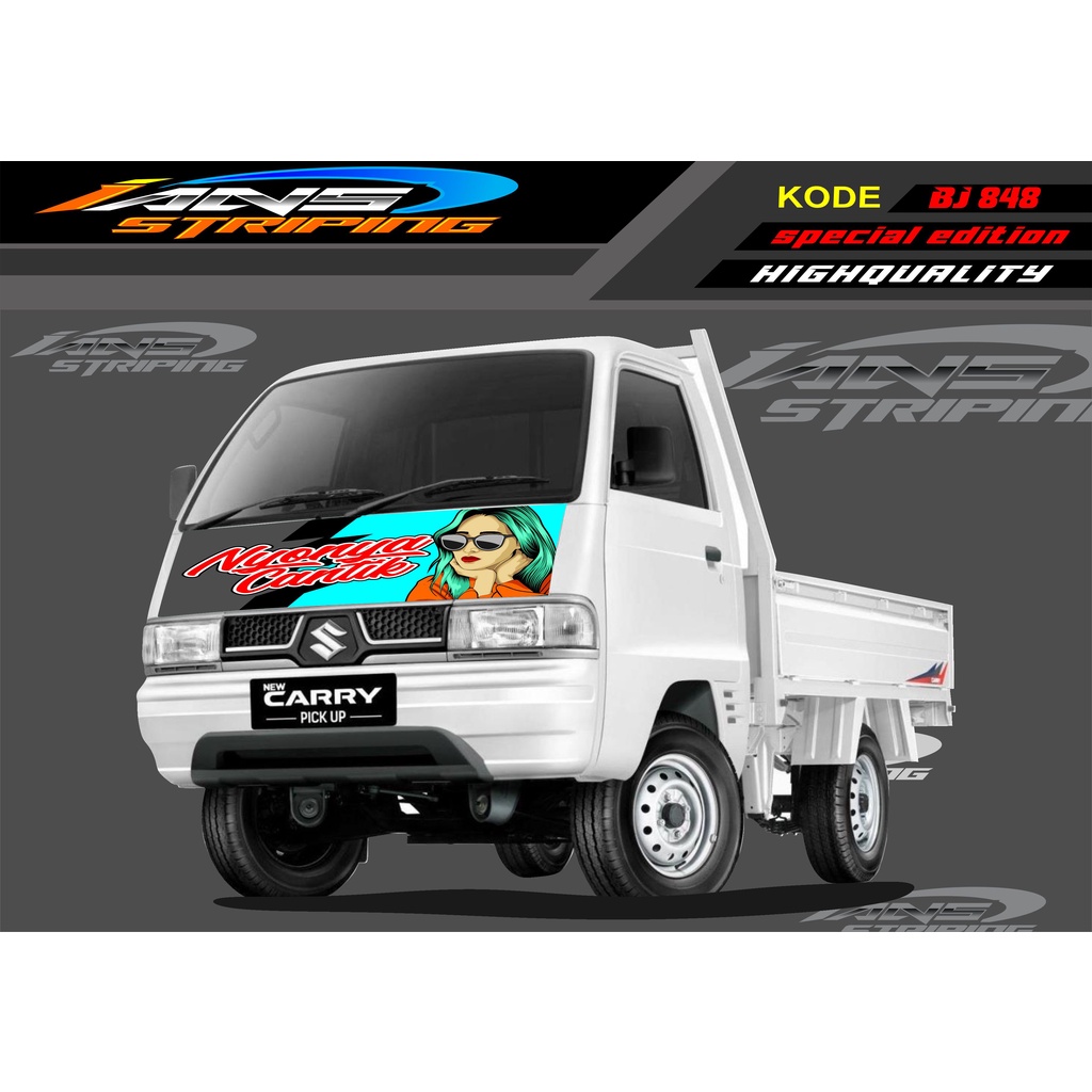 STICKER DECAL KAP MOBIL CARRY/ STIKER KABIN DEPAN MOBIL CARRY PICK UP / STICKER TERBARU