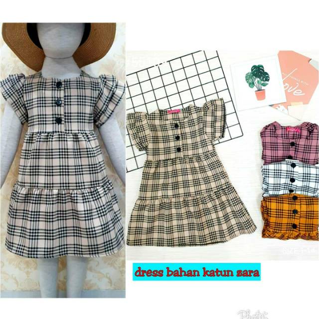 (3-8th) 6pcs GROSIR CATHERINE KIDS DRESS