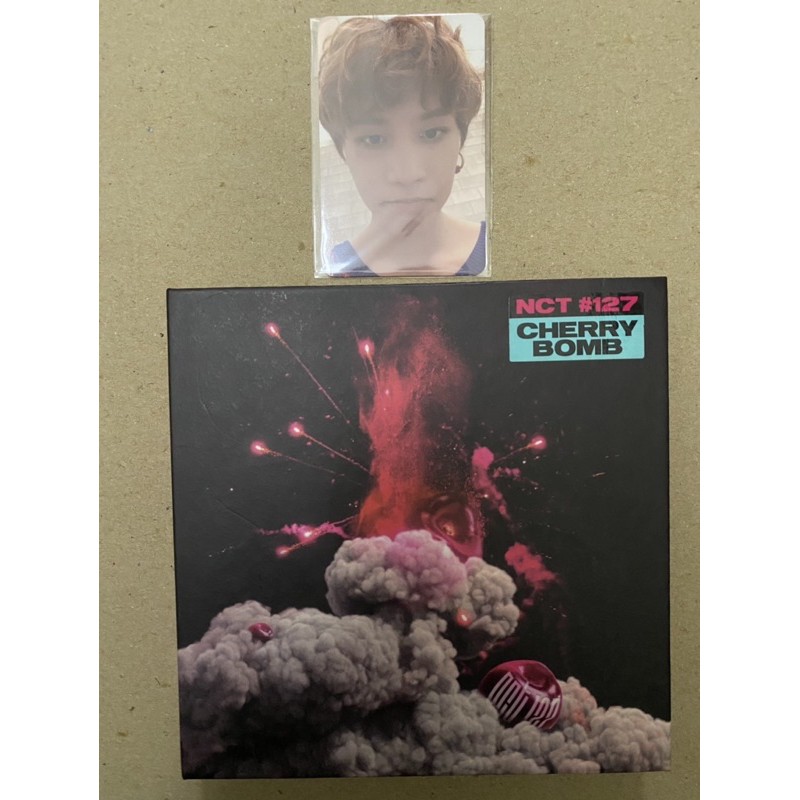 (baca desc) NCT 127 CHERRY BOMB PC TAEIL +POSTER 1st PRESS