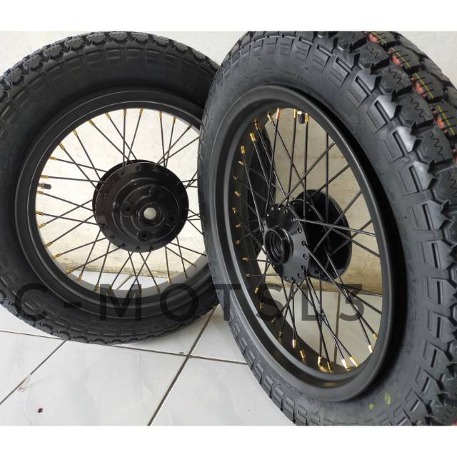 Velg set Custom Scorpio Vixion xabre Byson ring 17 - paket velg custom plus ban swallow s212