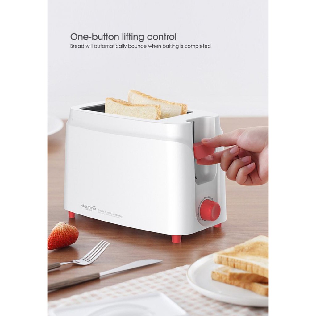 Alat Pemanggang Roti Bread Toaster - DEM-SL261 - White