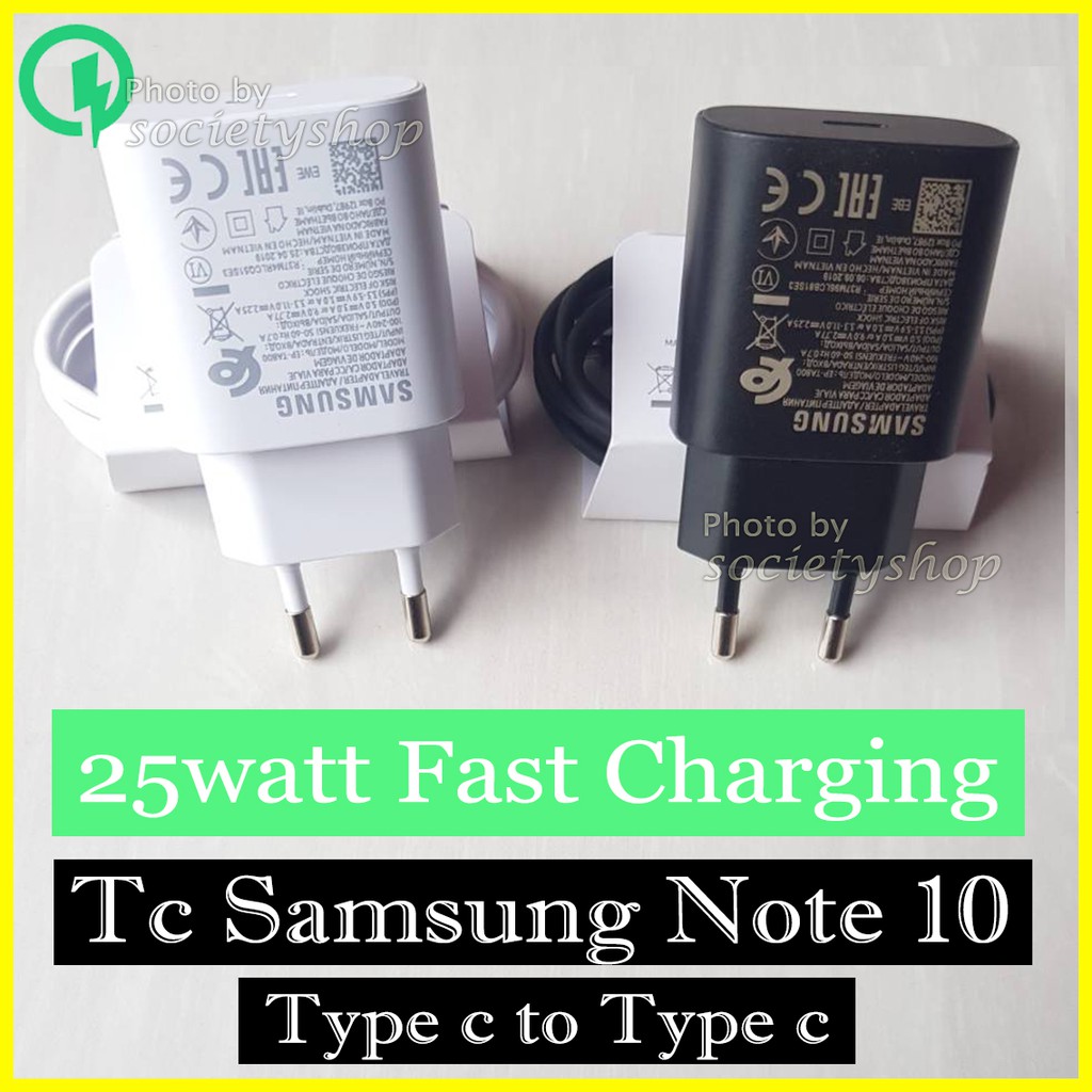 NEW Fast Charging 25W Samsung Note 10 hp Galaxy 10+ A70 A80 Original 2019 11 Casan Carger Type c