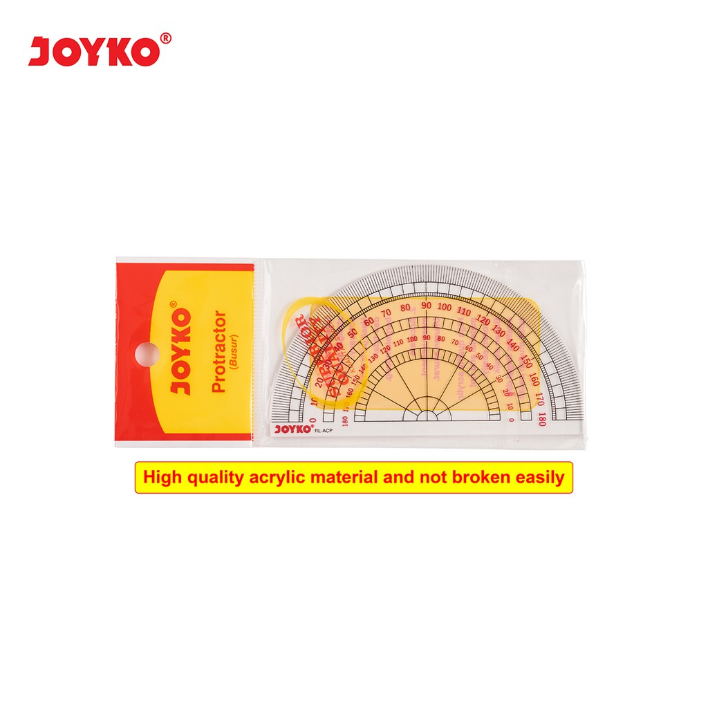 

Acrylic Ruler Penggaris Busur Joyko RL-ACP