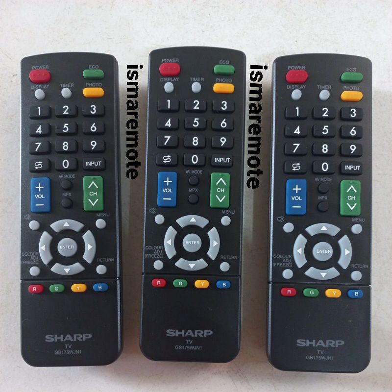 REMOTE REMOT TV SHARP AQUOS LCD LED GB 175WJN1 ORIGINAL