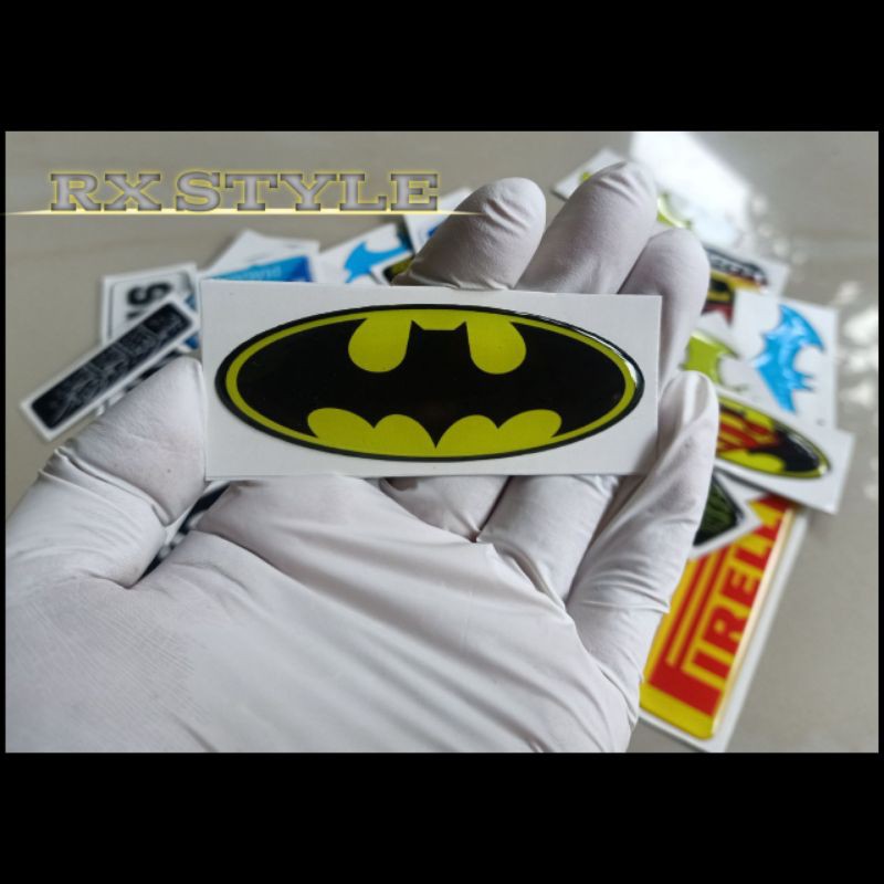 

Stiker timbul Batman logo elips