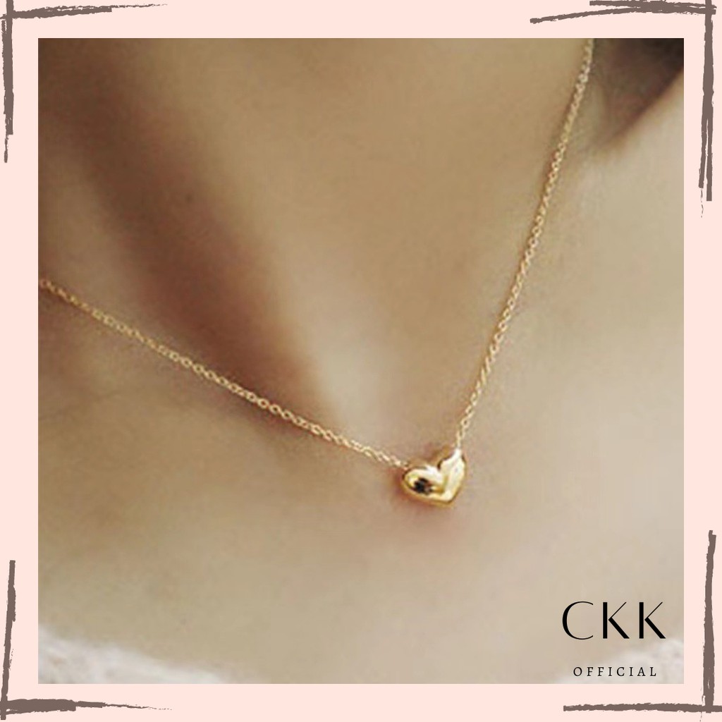 ➰CKK➰ Kalung Love Mini Cantik Aksesoris Fashion  FA90 /Kalung Love Rantai Lapis Emas Dengan Liontin Love Import