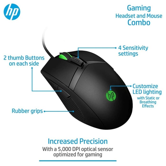 MOUSE GAMING HP 300 ORIGINAL MURAH