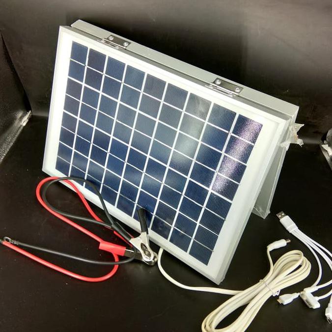 Vdr Lampu Emergency Darurat Tenaga Surya Solar Panel V-1383S Genset Paling Murah