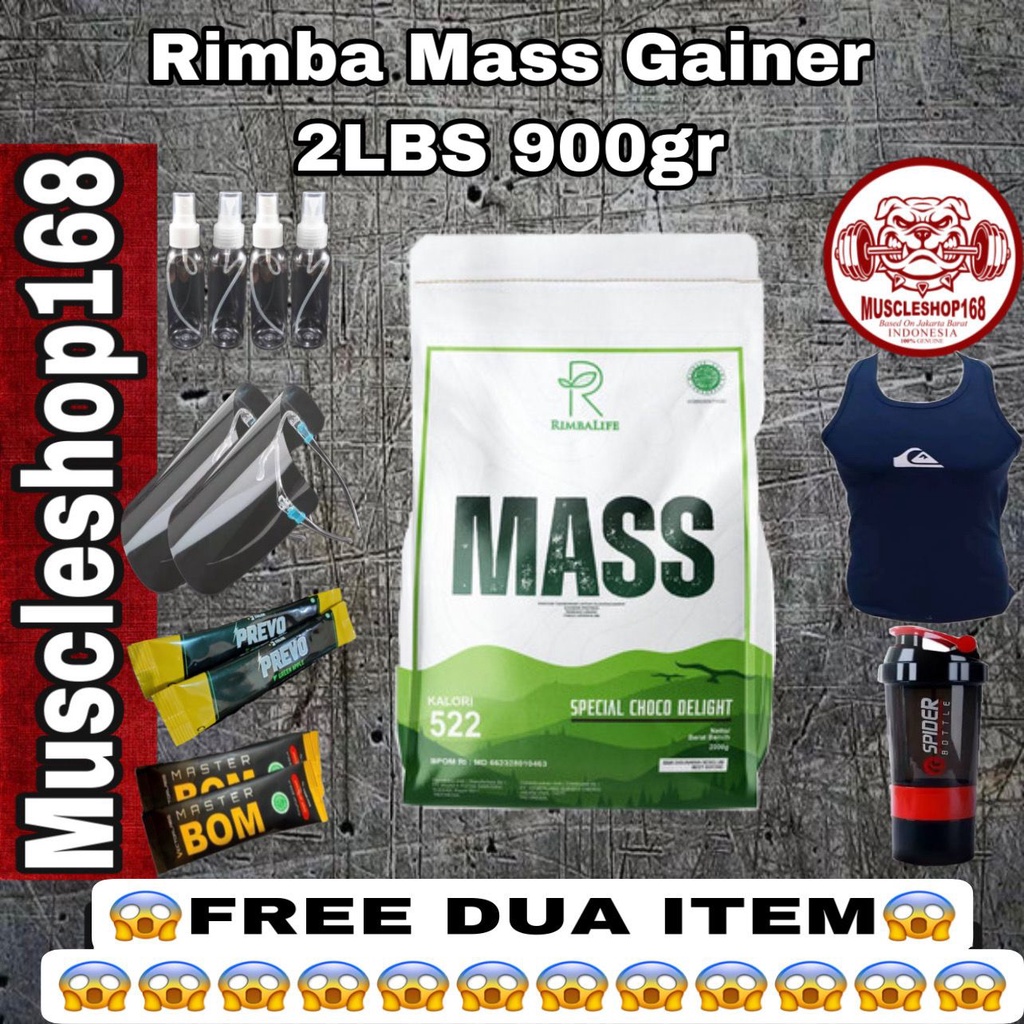 Rimba Mass Gainer 2 lbs 900 gr 4.4 lbs 2000 gr 2 KG Bpom Halal