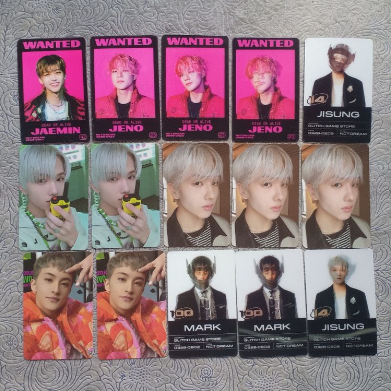 Official Photocard Lenticular NCT Dream Glitch Mode Jaemin Jeno Jisung Mark