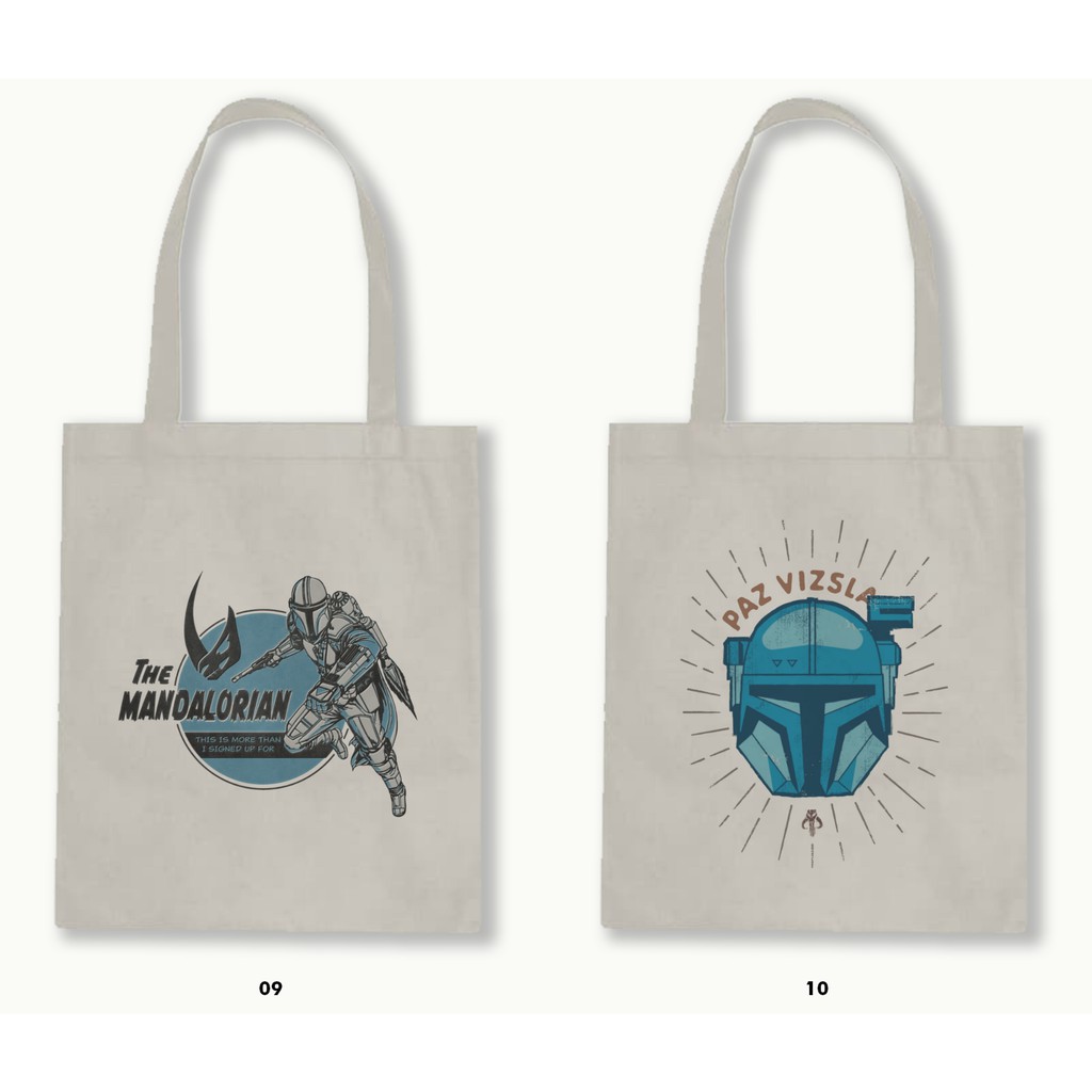 TOTE BAG BLACU 30X40 - THE MANDALORIAN