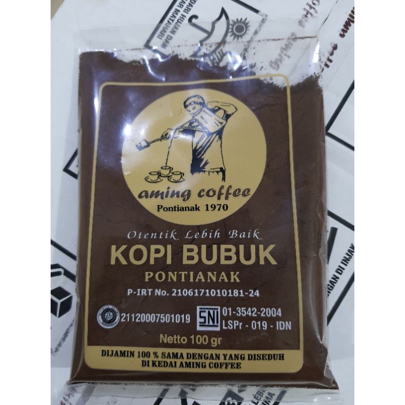 

Kopi Bubuk Aming Coffee Pontianak 100 G