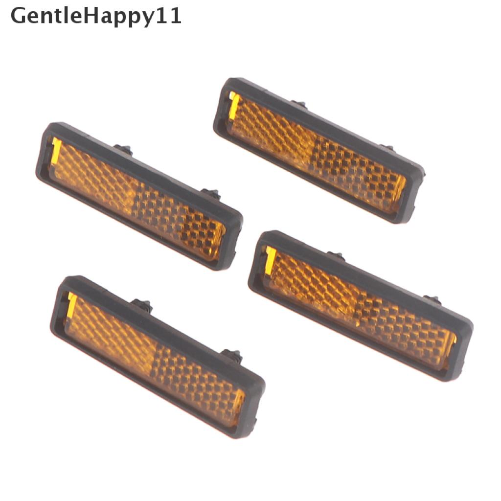 Gentlehappy 4pc Pedal Sepeda Reflektor Safety Night Cycling Reflektif Tahan Lama