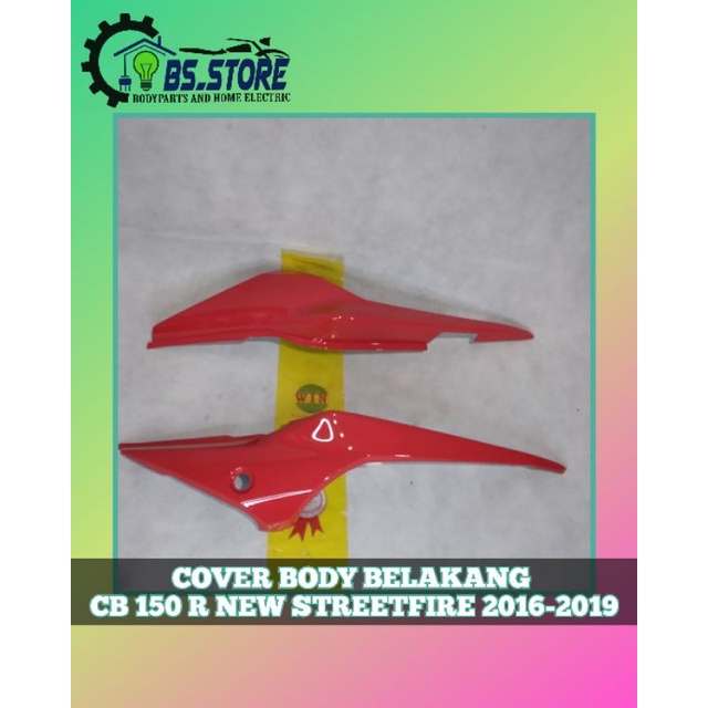 COVER BODY BELAKANG HONDA CB 150 R NEW STREET FIRE MERAH 2016 2017 2018 2019 | BODY BELAKANG HONDA CB 150 R NEW STREET FIRE MERAH