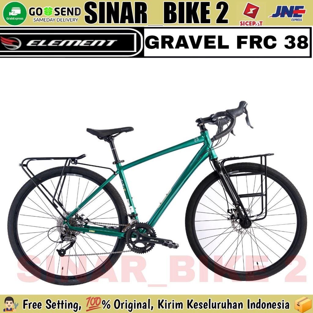 Sepeda Gravel ELEMENT FRC 38 Alloy Shimano 18 Speed