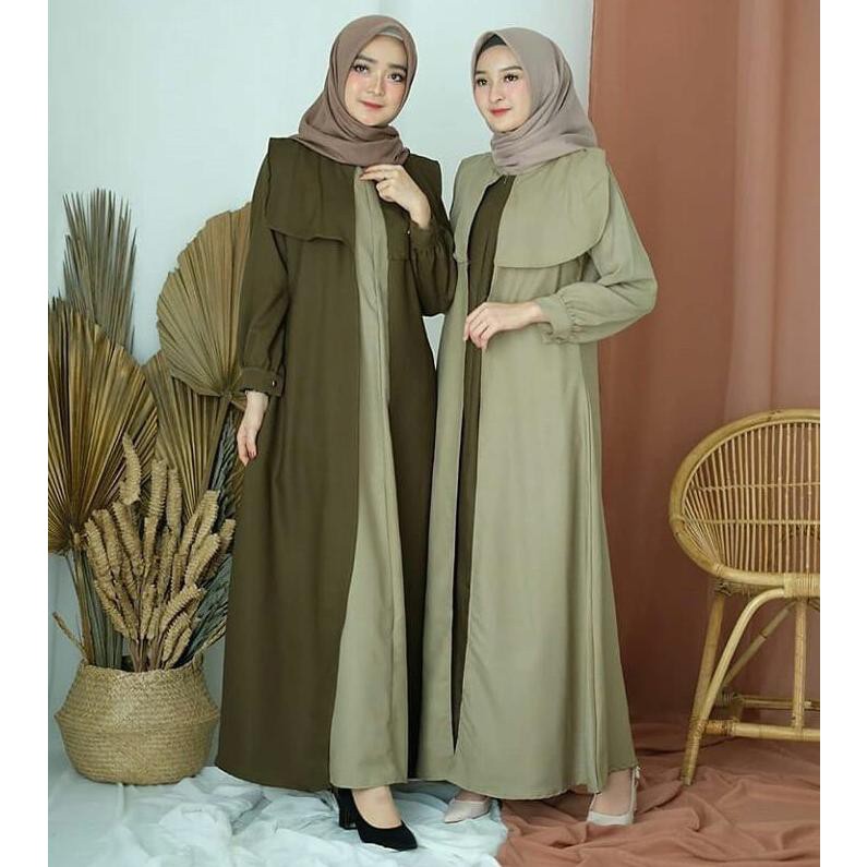 [ Promo Flash Sale ] AYUMI MAXY MUSLIM DRESS 4 VARIAN WARANA ALLSIZE