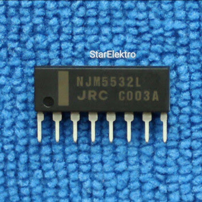 NJM5532L NJM5532LD JRC 5532 IC Low Noise Dual Opamp Amplifier Sip-8