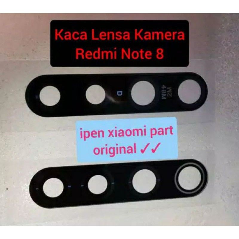 KACA KAMERA BELAKANG / LENSA KAMERA BELAKANG REDMI NOTE 8