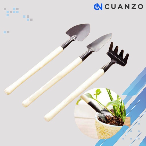 Set Sekop Mini Tanaman Hias Shovel Spade 3 PCS / Alat Berkebun Gali Tanah Tebal Anti Gagang Copot Set Lengkap 3in1 / Skop Sekop Besi Garuk Taman Mini Peralatan Berkebun Multifungsi / Cangkul Baja Asli Garuk Gulma Rumput Kecil Anti Lengket Murah Original