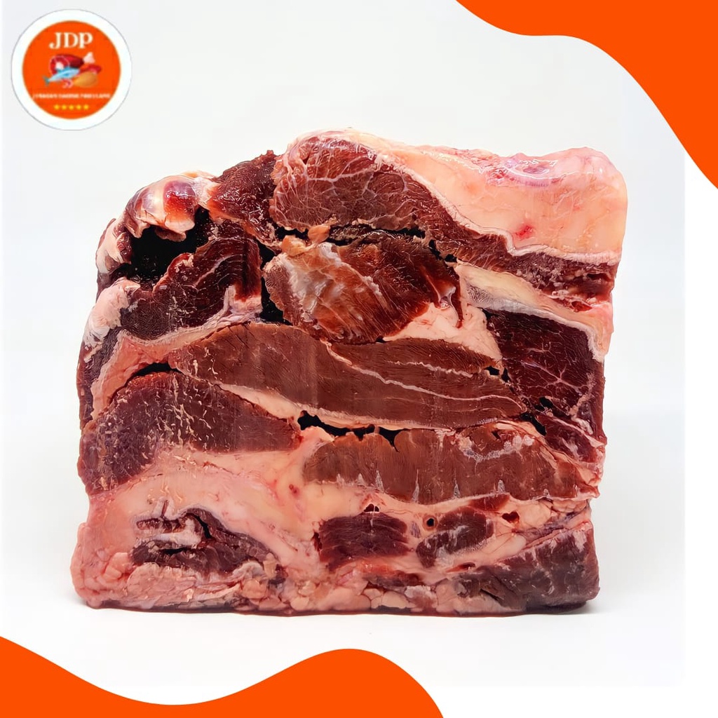 DAGING BAGIAN KEPALA SAPI TETELAN HEAD MEAT  SEGAR FROZEN KEMASAN