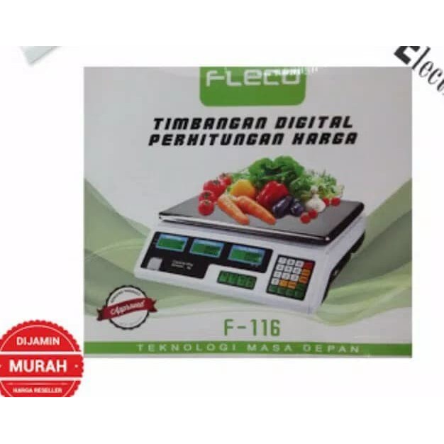 Fleco F-116 Timbangan Dapur Digital 30kg