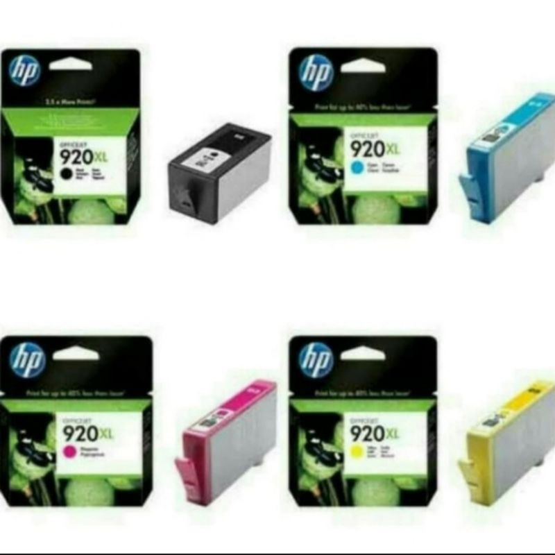 tinta hp 920xlblack/920xl colour original printer 6000,6500,7500,7000