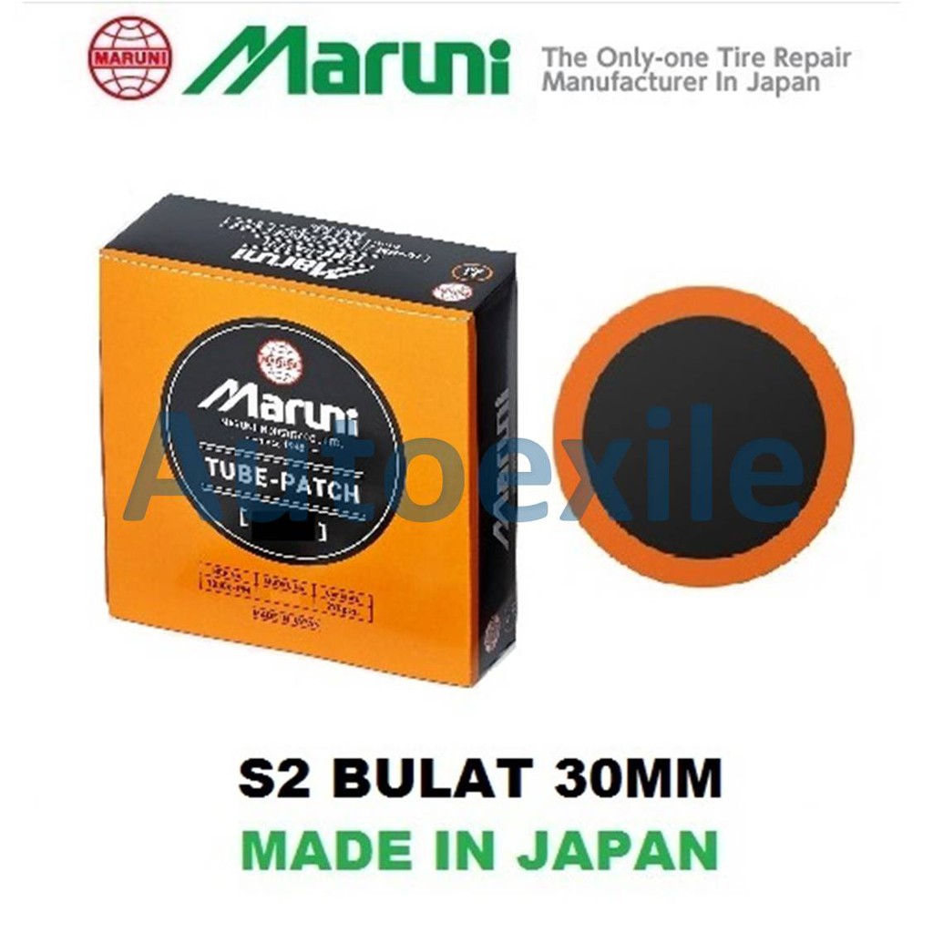 Koyok Tambal Ban One Patch Maruni Bulat S-2 30mm 1buah (Tip Top Tube Ban Dalam)