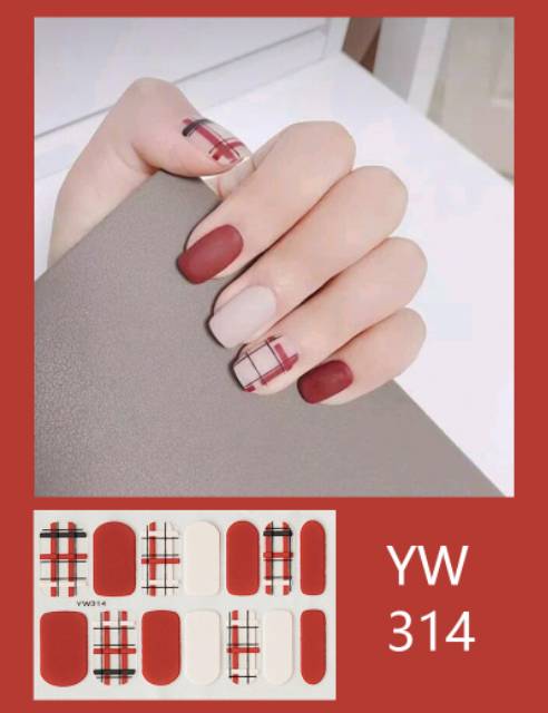 Stiker kuku nail sticker kuku nail art (311-330)