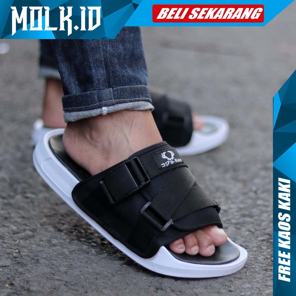 MOLK|Sendal Slop Pria Sandal Slide Pria Original Distro Fashion Simple Casual Selop Santai Laki Laki