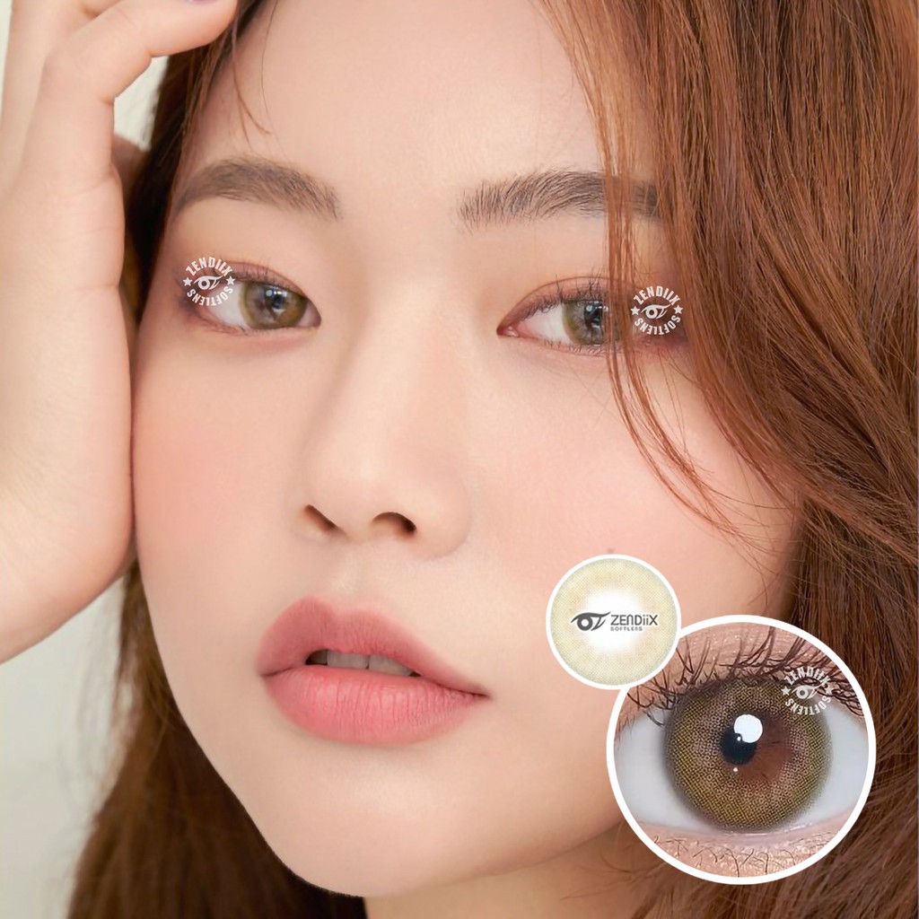 Softlens I-DOL DESIRE Warna LIME GREEN 14.5mm Normal Minus