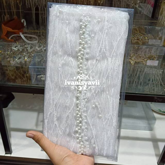 Kerudung Pengantin / Veil Mutiara Tabur