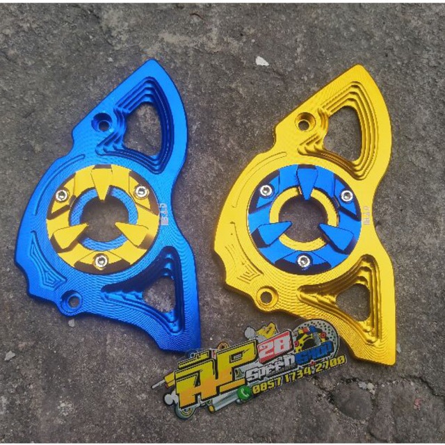 Cover Gear Depan Vixion Full cnc tutup gear Vixion Mx King R15 Xabre