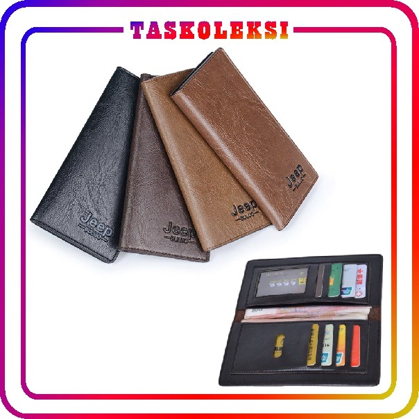 ☛TK☚ D007 DOMPET PANJANG KULIT PRIA WANITA IMPORT MURAH Buluo Long Wallet Man 8068 GAYA KOREA