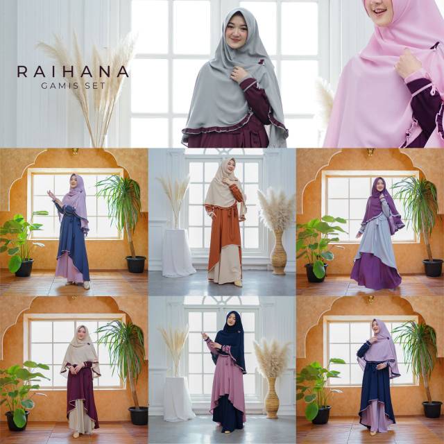 Raihana gamis set by alwa