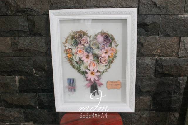 Frame Mahar Rustic / Bingkai Mahar Uang Kuno / Mahar bentuk LOVE / Mahar Rustic