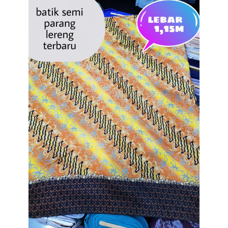 BAHAN KAIN BATIK SEMI PARANG LERENG TERBARU,BAHAN BAJU,BAHAN TAS,BAHAN DEKOR BATIK