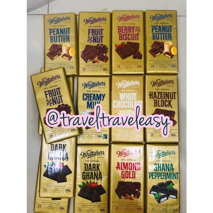 

COKELAT- WHITTAKERS CHOCOLATE COKLAT ASLI 200GRAM - CREAMY MILK -COKELAT.