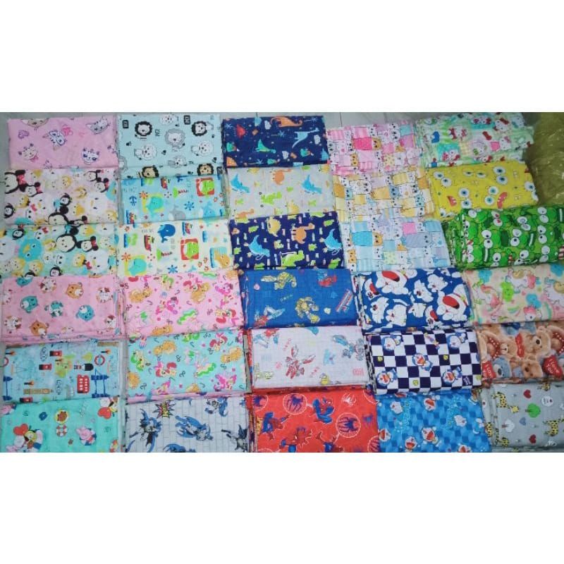 Kain Katun Meteran Kiloan Motif Karakter Micro Disperse Katun Polymicro Motif Karakter