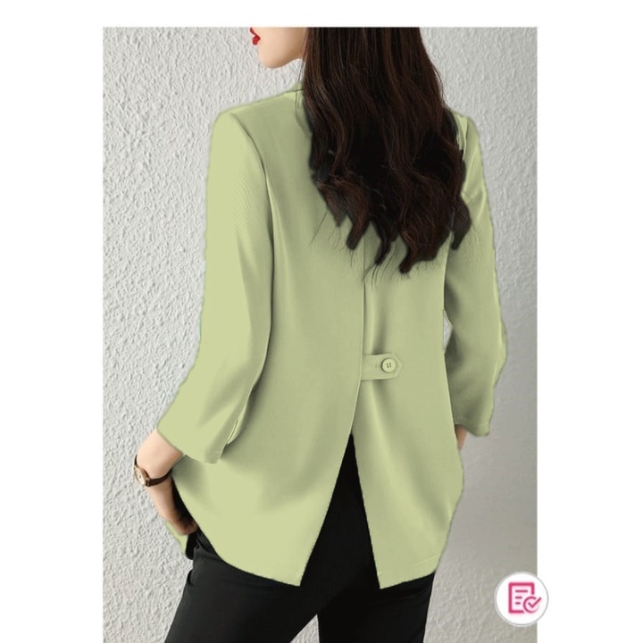 BLAZER BAHAN PREMIUM WANITA KOREA CASUAL/BLAZER KERJA PREMIUM/OUTER POLOS MURAH/ANDINE PREMIUM